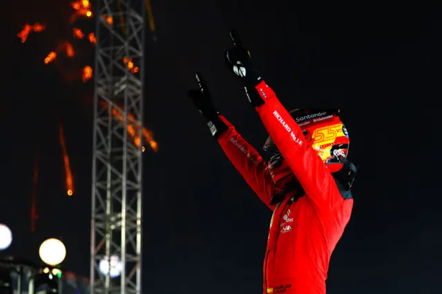 Carlos Sainz wins the Singapore Grand Prix.