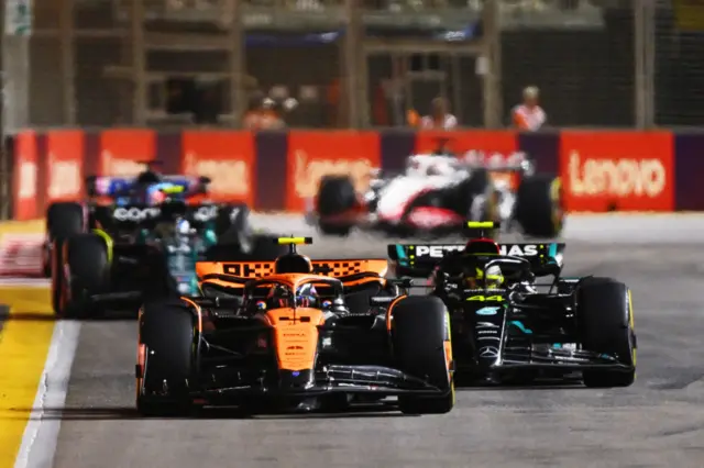 Lando Norris at the Singapore GP.