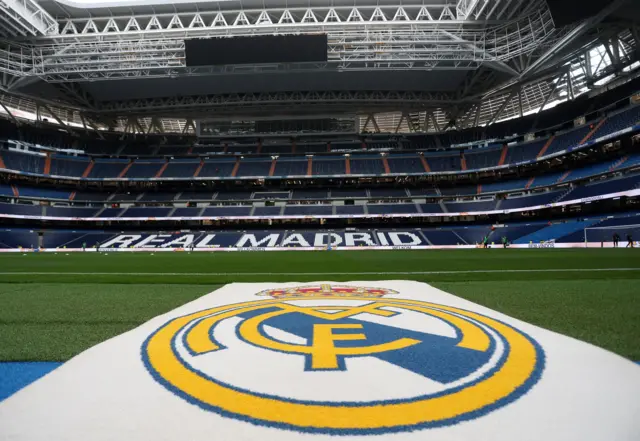 A general view of the Santiago Bernabeu before Real Madrid v Real Sociedad