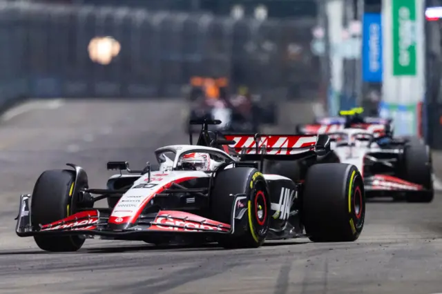 Kevin Magnussen at the Singapore GP.