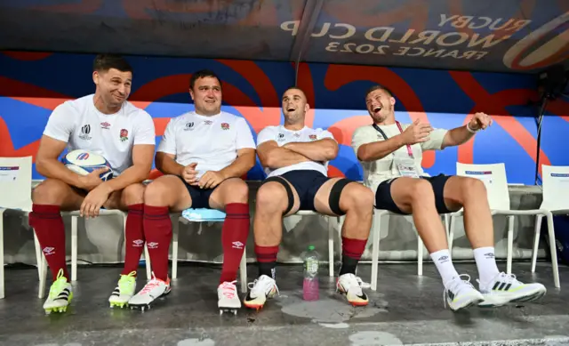 England's bench