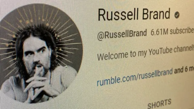 Russell Brand's YouTube profile