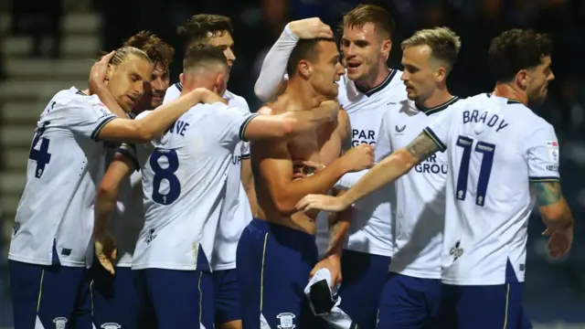 Preston remain top of the Championship having come from behind to beat Birmingham