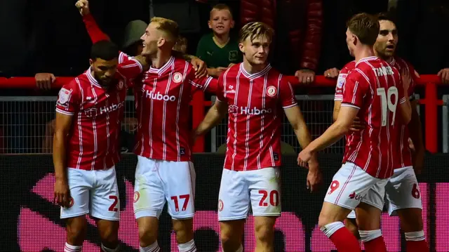 Bristol City celebrate