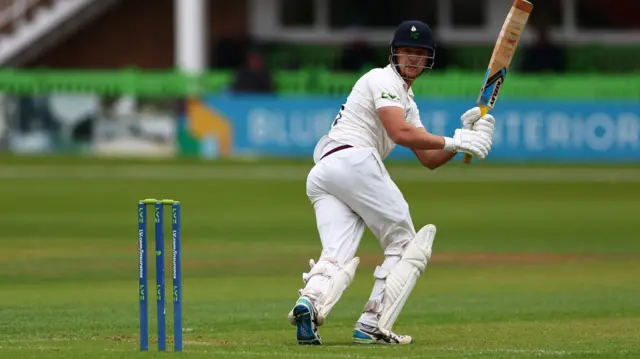 Finlay Bean batting for Yorkshire