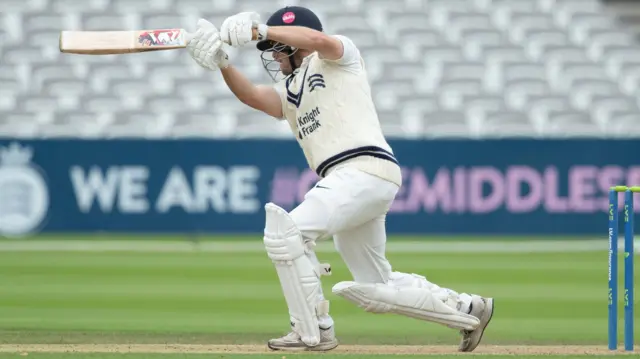 Joe Cracknell batting for Middlesex