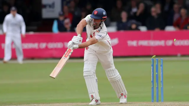 Sir Alastair Cook is bowled