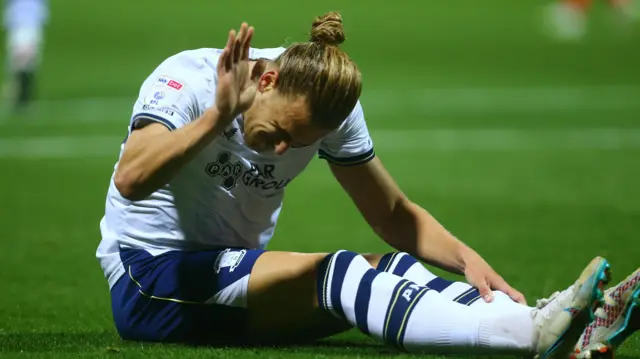 Brad Potts is dejected for Preston