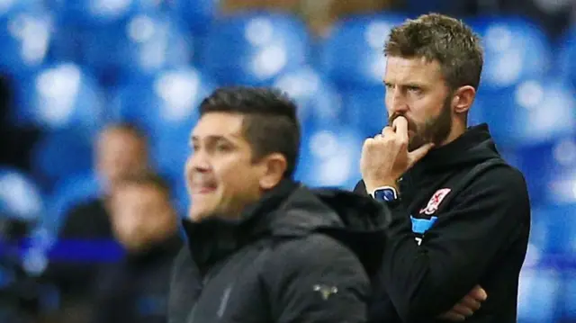 Middlesbrough boss Michael Carrick looks on as his side trail Sheffield Wednesday