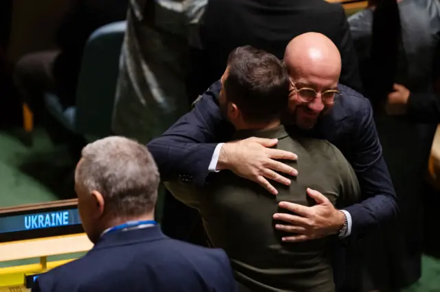 Hugs from Charles Michel -- President of the European Council