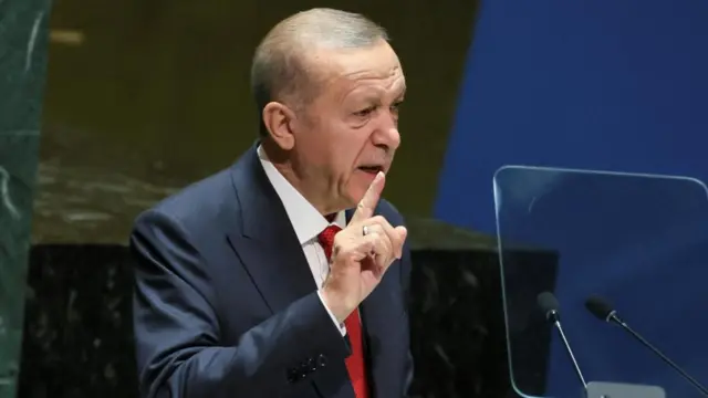 Erdogan speaks at the UN