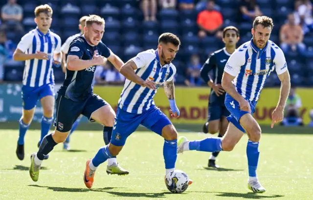 Kilmarnock and Ross County players