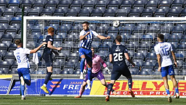 Simon Murray scores for Ross County against Kilmarnock