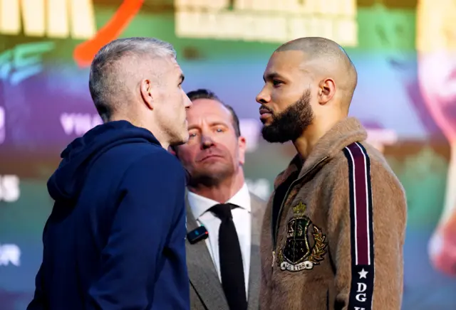 Liam Smith and Chris Eubank Jr face off