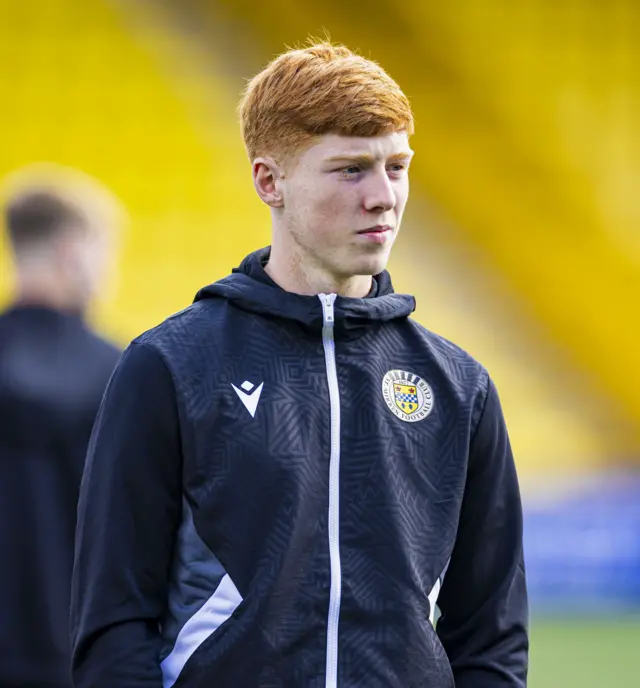 ...who is named on the bench for St Mirren this afternoon for the first time