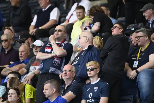 Ross County fans at Rugby Park