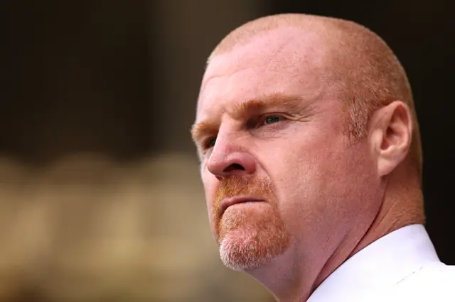 Sean Dyche on the touchline during the game