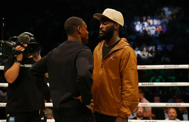 Joshua Buatsi faces off with Dan Azeez