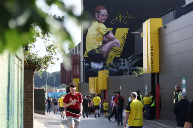 The Elton John Stand, Vicarage Road, Watford.