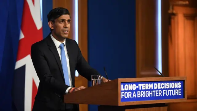 Rishi Sunak at Downing Street