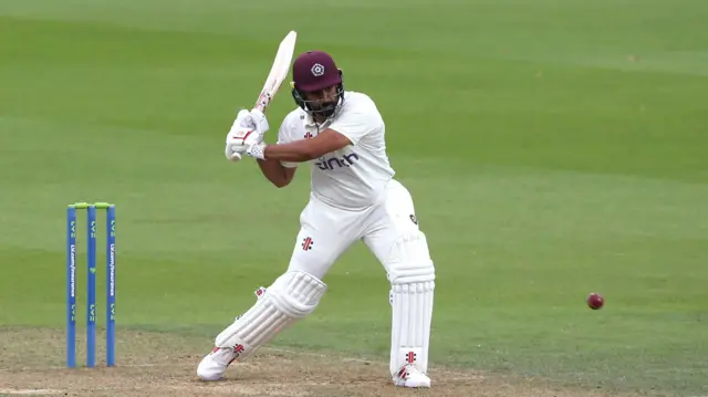 Karun Nair batting at The Oval