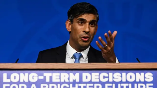 Rishi Sunak in Downing Street on Wednesday 20 September