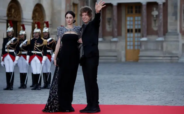 Mick Jagger and Melanie Hamrick on the red carpet