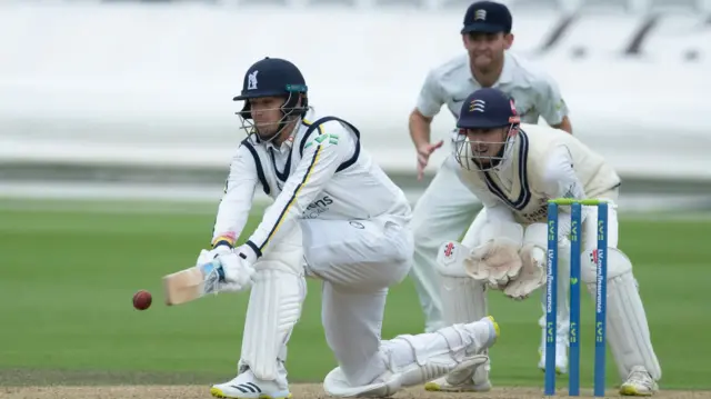 Danny Briggs batting against Middlesex