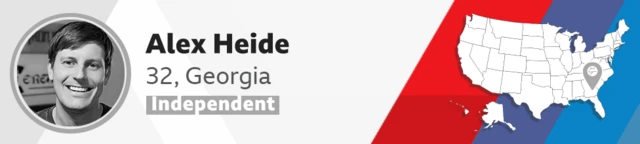 Alex Heide, an Independent voter from Georgia