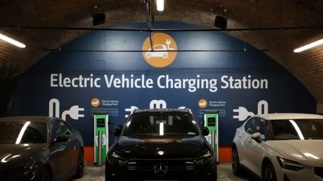 Electric car charging point