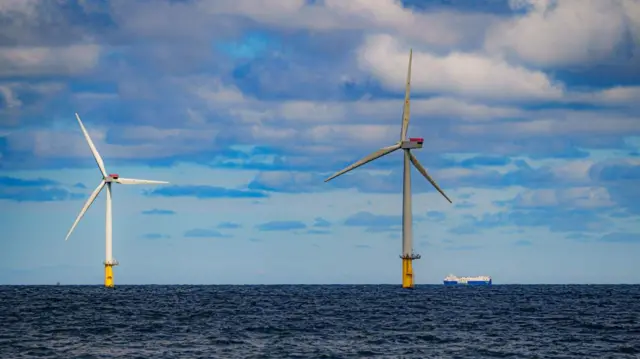 An offsore wind farm