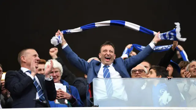 Tony Bloom celebrates