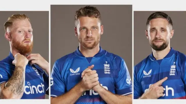 Ben Stokes, Jos Buttler and Chris Woakes