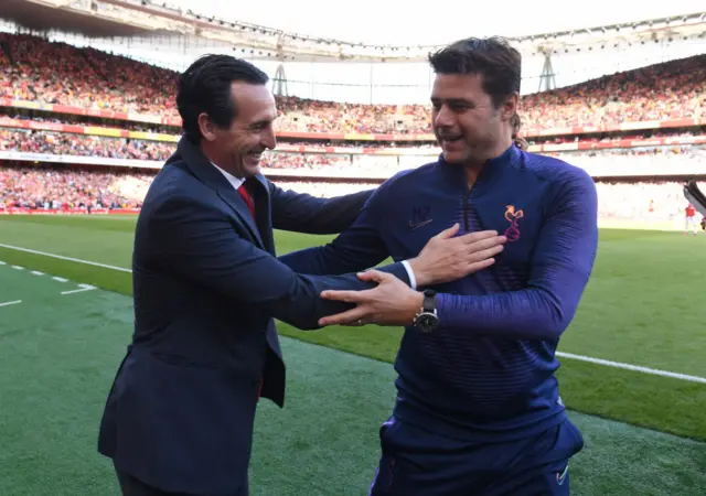 Unai Emery and Mauricio Pochettino