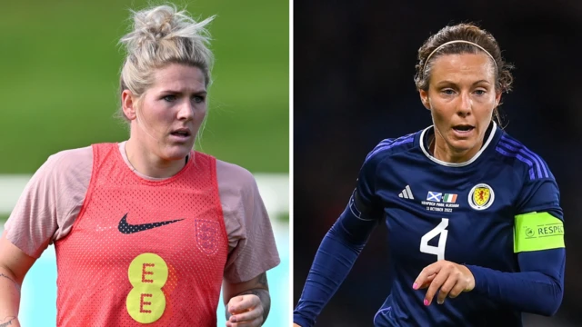 Millie Bright and Rachel Corsie