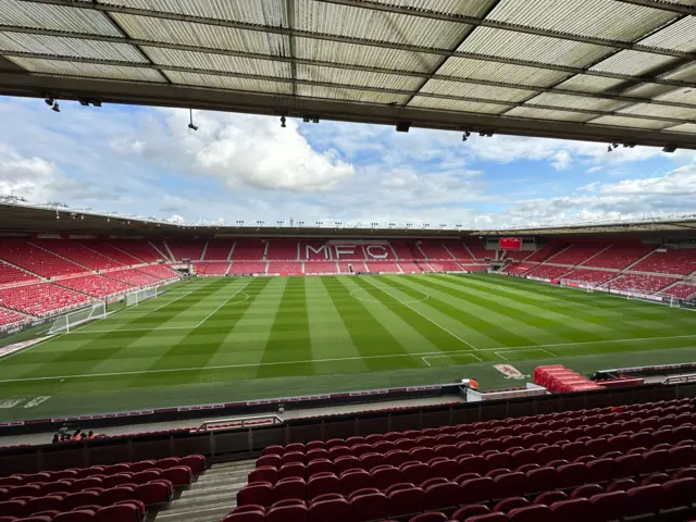 Middlesbrough's Riverside ground before kick-off