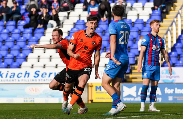 Dundee United's Chris Mochrie celebrates