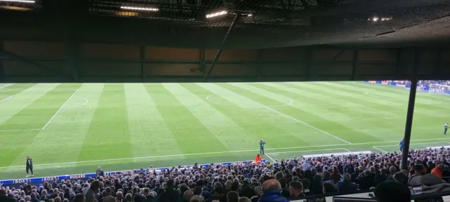 View from the press box at Elland Road