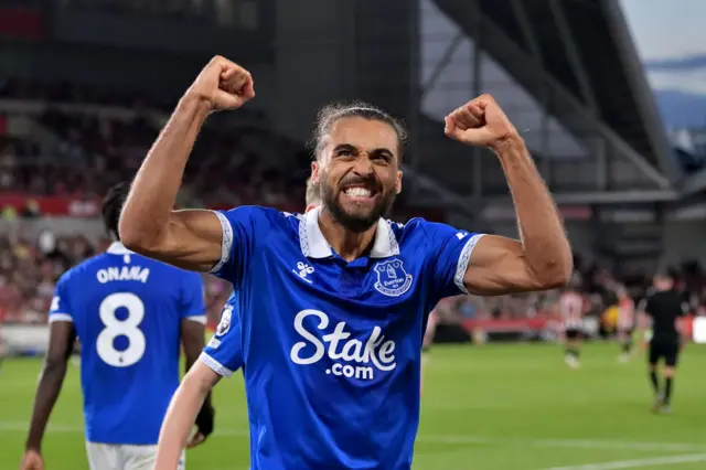 Dominic Calvert-Lewin celebrates