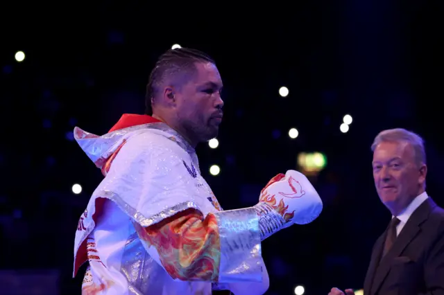 Joe Joyce making his walk to the ring