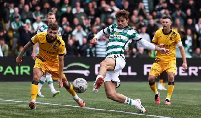 Celtic's Matt O'Riley scores