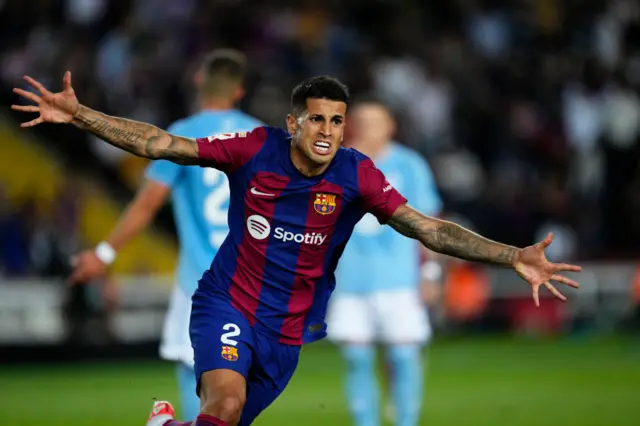 Barcelona's Joao Cancelo