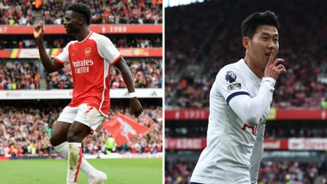 Bukayo Saka and Son Heung-min