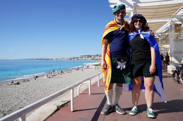 Scotland fans in Nice