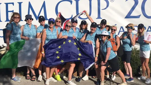 Whitley Bay golf club members at Solheim Cup