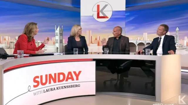 Panel guests on Sunday with Laura Kuenssberg