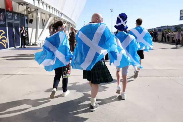 Scotland fans in Nice