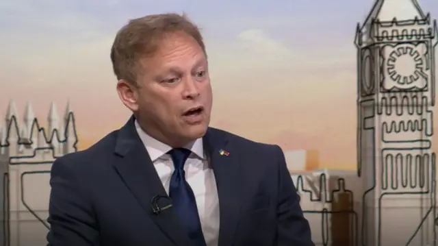 Grant Shapps on Sunday with Laura Kuenssberg