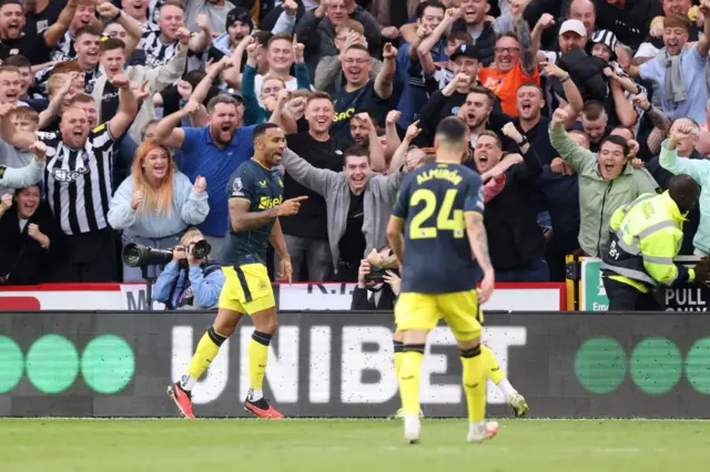 Callum Wilson celebrates