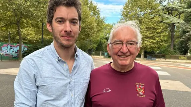 Bryn Parry with his father Keith